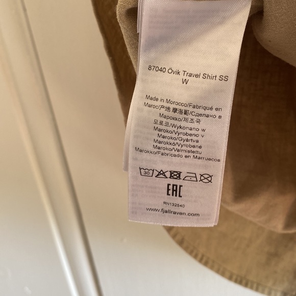 FJALL RAVEN | Ovic Hemp Travel Shirt Size M - Picture 9 of 12